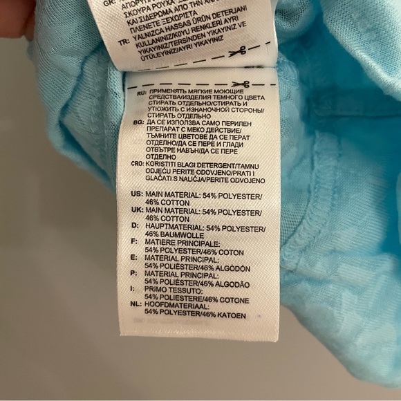 Adidas by Stella McCartney Barricade Turquoise Blue Tee - Picture 6 of 6